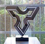 sph�rische begegnung - Plexiglas, Thermoholz